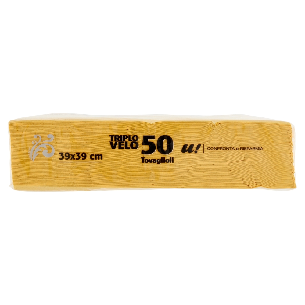 50 Tovaglioli 3 Veli Gialli U! Confronta e Risparmia